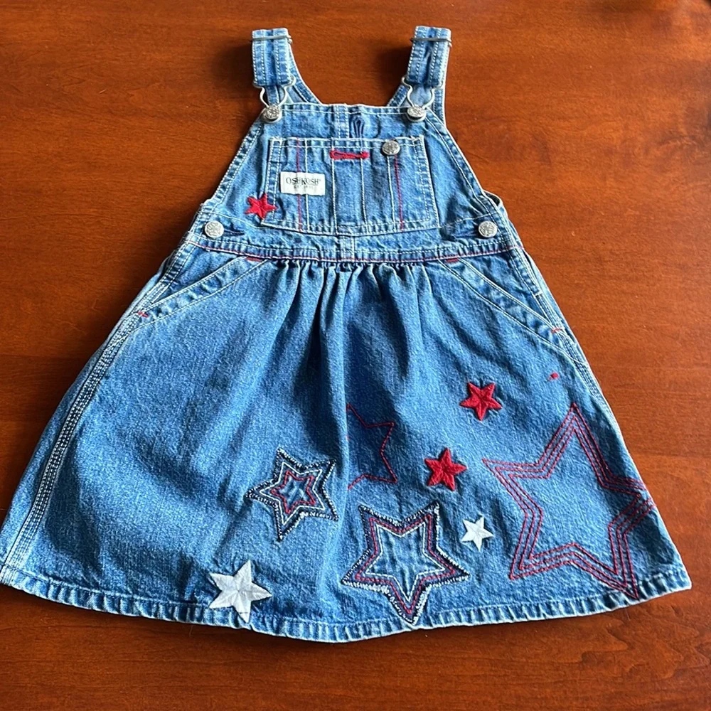 Osh-kosh dress 24 months star bib overall